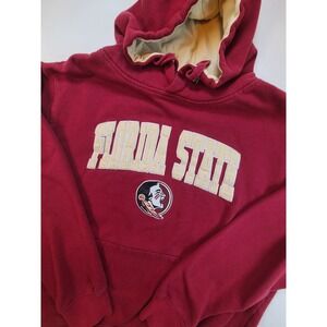 Florida State Seminoles Hoodie Maroon Tackle Twill Men's Medium FSU Sweatshirt
